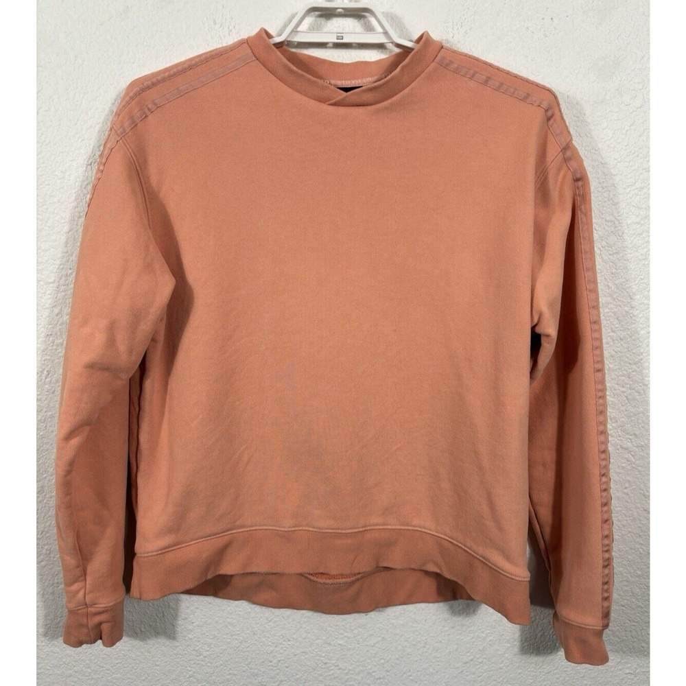 Adidas Ivy Park Sweatshirt Womens Size Medium Orange Long Sleeve Thick Cotton